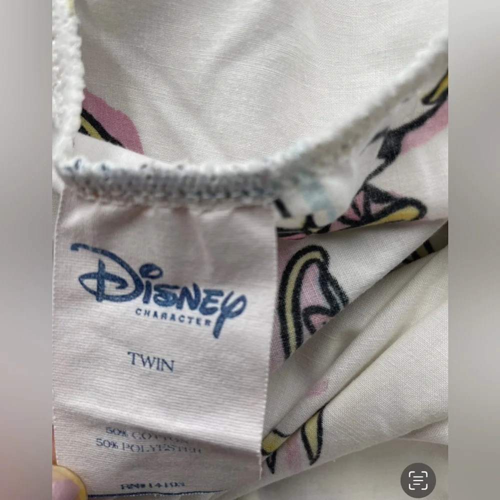 Disney Home, Vintage Beauty and the Beast Twin Youth Fitted Bed Sheet